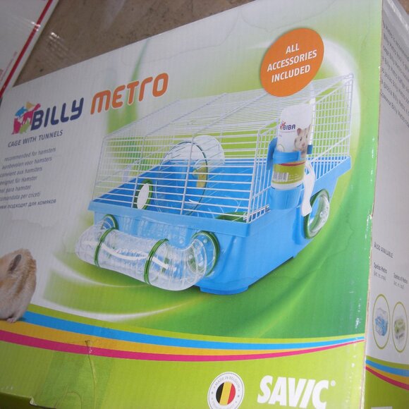 Billy Metro cage with tunnel for small animals 16.7”x 15”x 9” - Picture 7 of 8